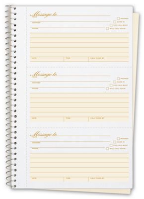 Phone Message Book 5