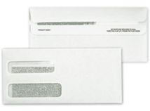 2-Window Confidential Self Seal Envelope-2 Flaps, Custom