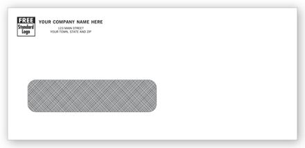 Single Window Confidential Form Envelope, Gummed Seal