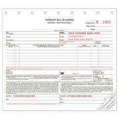  Bills of Lading, Carbonless, Small Format