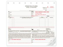 Bills of Lading, Carbonless, Small Format