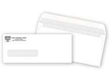 Single Window Check Envelope 8 5/8 x 3 5/8, Gummed Seal