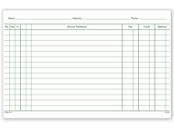 Patient Account Records, 2 Sided, White Ledger