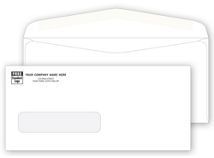 Single Window Shipping Envelope 9 x 4-1/8, Gummed Seal