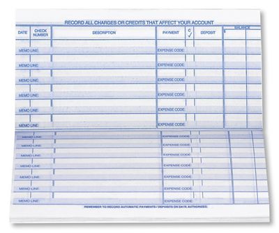 Personal Size Check Register 51177N