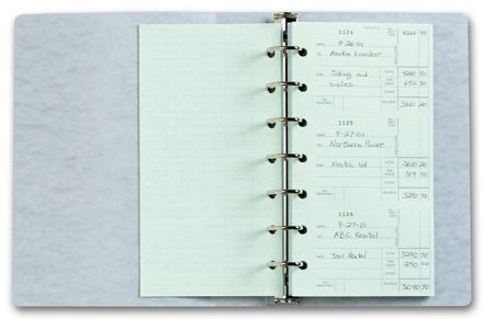 3-On-A-Page Check Stub Holder