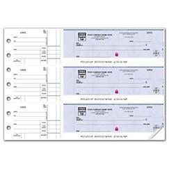 Deluxe High Security 3-On-A-Page Counter Signature Checks, 53221HS