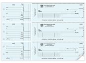 3-On-A-Page Business Size Checks, with Side-Tear Vouchers