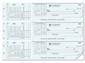 3-On-A-Page Check With Corner Voucher