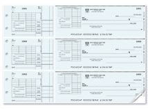 3-On-A-Page Check With Corner Voucher