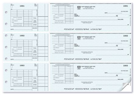 3-On-A-Page Check With Corner Voucher