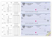 3-On-A-Page End-Stub Voucher Check