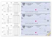 3-On-A-Page End-Stub Voucher Check