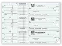 3-On-A-Page End-Stub Voucher Check