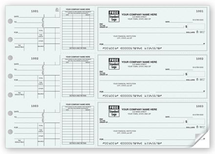 3-On-A-Page End-Stub Voucher Check