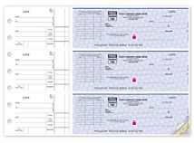 3-On-A-Page Business Size Checks, With Choice of Voucher