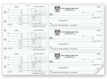 3-On-A-Page Payroll & Disbursement Check Side-Tear Vouchers