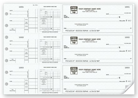 3-On-A-Page Payroll & Disbursement Check Side-Tear Vouchers