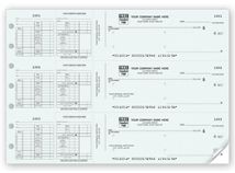 3-On-A-Page Payroll Check Works With Window Envelope