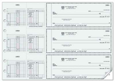 3 To a Page - Salary Payroll Check 53230N