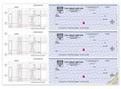 3-On-A-Page Business Size Checks for Hourly Payroll