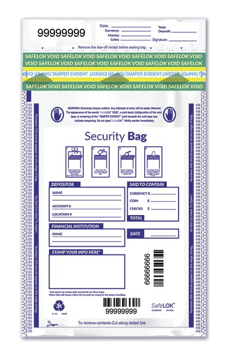 9 x 12 Single Pocket Deposit Bag, Opaque