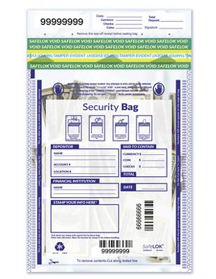All Clear Single Pocket Deposit Bag 11 x 15 53853
