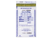 9 1/2 x 15 Dual Pocket Deposit Bag. Clear