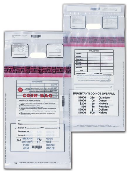 12x20 Heavy Duty Coin Deposit Bag