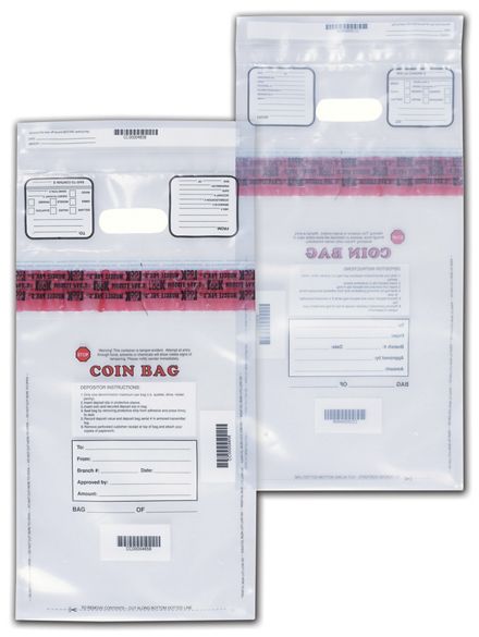 10x15 Heavy Duty Coin Deposit Bags for Banking