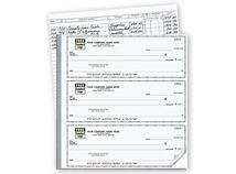 3-On-A-Page Business Size Checks with Deposit Tickets