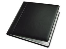 3-On-A-Page Leather Cover, Executive Deskbook Checks