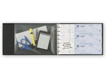 Seven Ring Binder for 3-On-A-Page Checks