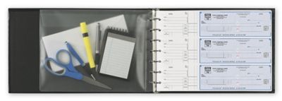 Vinyl Zippered Pocket Organizer for 7 Ring Binders 54257N