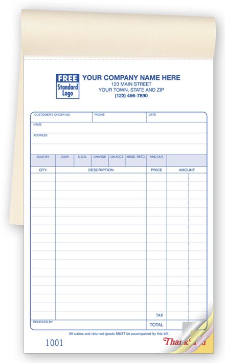 Multi-Purpose Sales Record Books, Large Format, Up To 4 Part