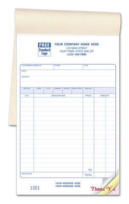 Retail Sales Book - 5 1/2 x 8 1/2 - Classic Design 55SW