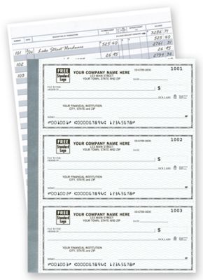 The Secretary Deskbook, 3 On Page -  Compact Size Checks 56200N