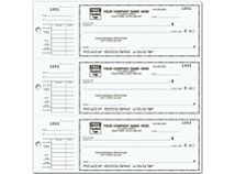 3-On-A-Page Compact Size Checks with Side-Tear Voucher