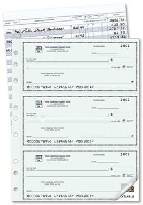 3 To a Page - Compact Size Duplicate Checks with Register 56500N