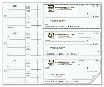 3-On-A-Page Compact Size Checks, with Side-Tear Vouchers