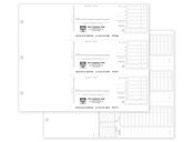 3-On-A-Page Compact Deposit Tickets for Home Acct Deskbook
