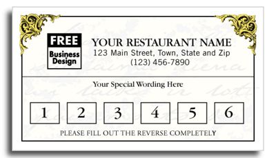Frequent Diner Card, Vienna 5708