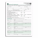 Employee Applications, Imprinted 5860I