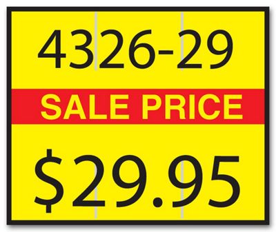 Monarch 2-Line Sale Price Label 5914