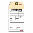 Inventory Tags w/ Adhesive Strips, Manila, Small 592