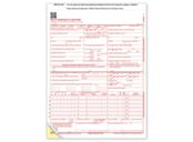 CMS-1500 Two-Part Carbonless Insurance Claim Form 0212