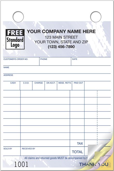 Multi-Purpose Register Forms, Colors Design, Small Format