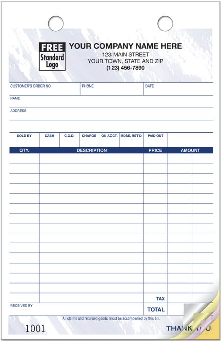 Multi-Purpose Register Forms, Color Design, 5-1/2 x 8-1/2