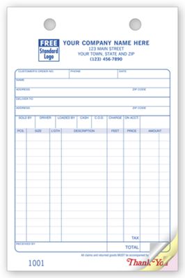 Building Materials Register Forms - Large Classic 612