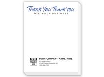 Thank You for your business, Personalized Notepads